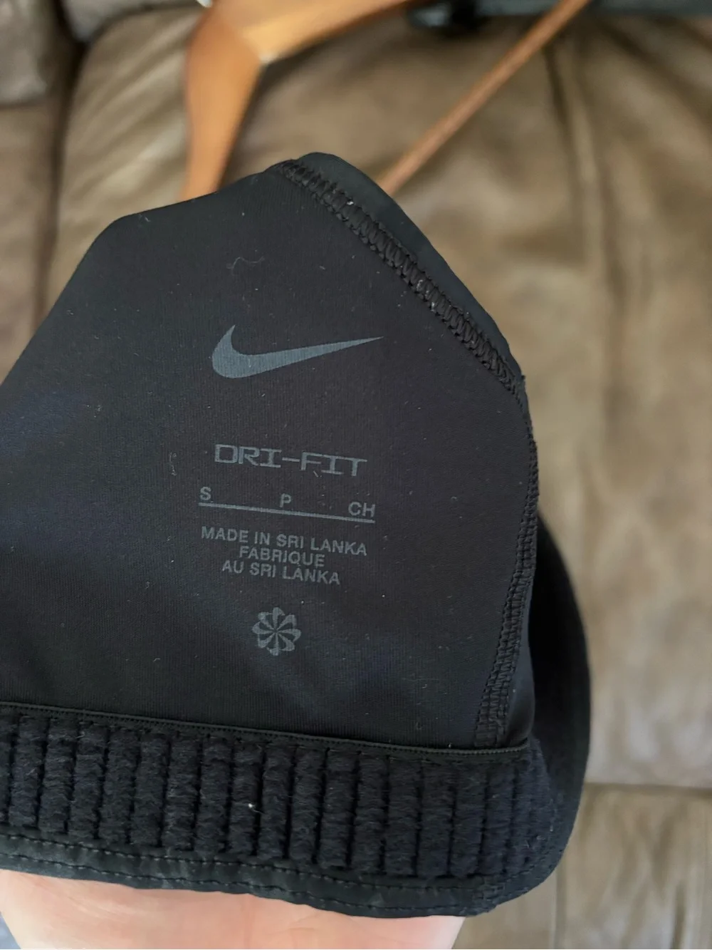 Nike Black Leopard-Print Sports Bra
